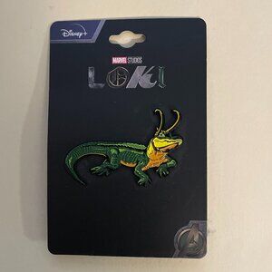 Disney+ Marvel Alligator Loki pin - New on Card